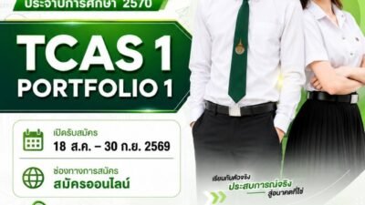 เปิดรับสมัครนักศึกษาใหม่ ราชมงคลกรุงเทพ TCAS1 Portfolio1 ปีการศึกษา 2570