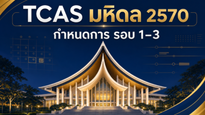 TCAS มหิดล 2570 — Prince Mahidol Hall ศาลายา